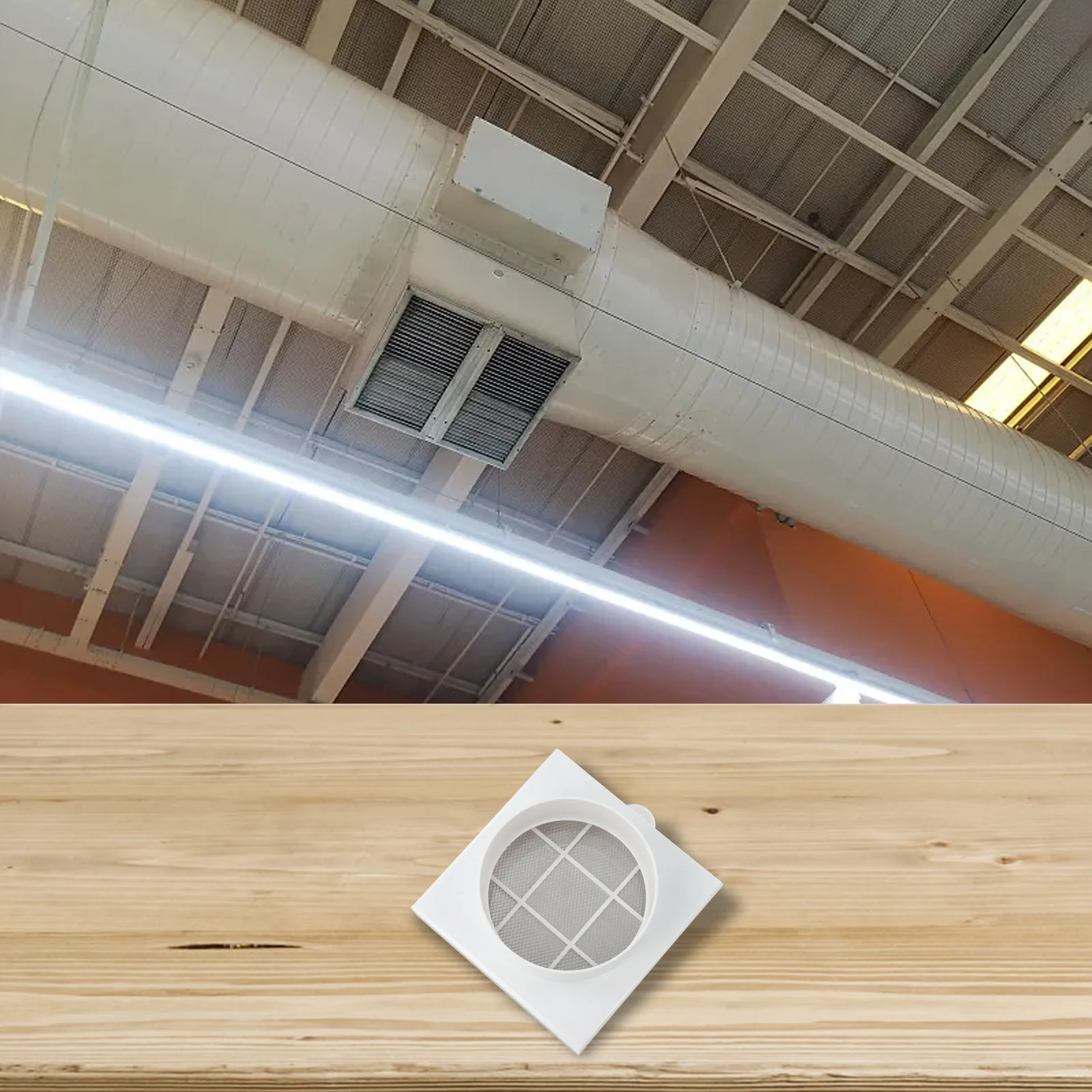 Ventilation Duct Filter with Aluminum Alloy Mesh for PVC and PE Pipes and Aluminum Foil Tubes Removable Washable Dust Filter