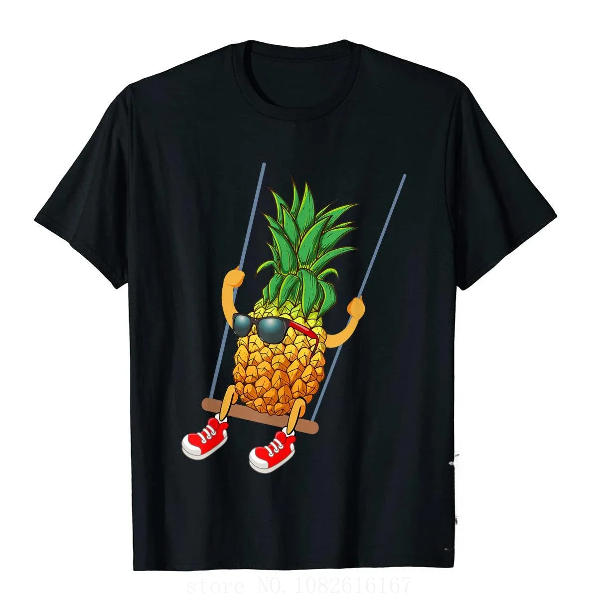 T-Shirt Prevailing Men T Shirt Simple Style Tops Shirts Cotton Vintage Funny Swinging Pineapple Swinger  my body my choice