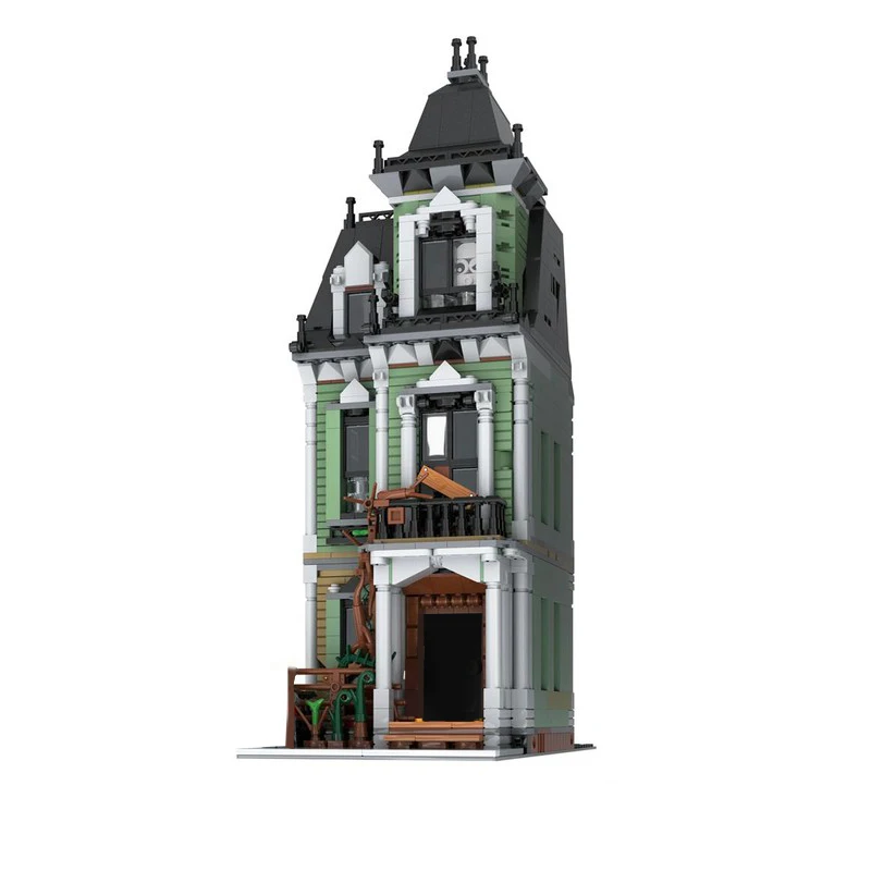 1449 PCS House Street Zombie House MOC Customize Modular Building Block Creative Design Educational DIY Boys Holiday Toy Gifts