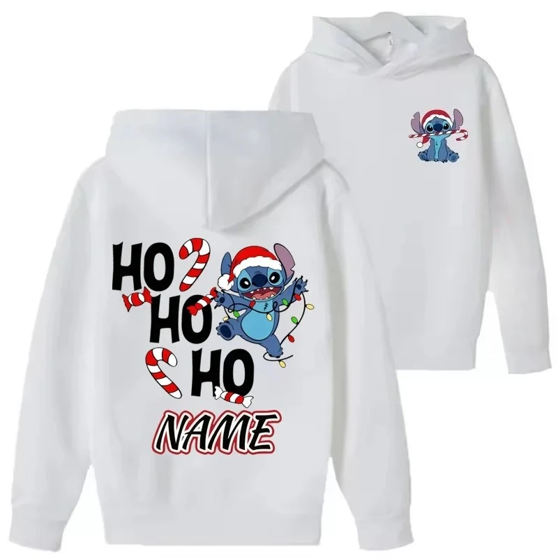 Potdemiel Honey Jar Disney Cute Stitch Christmas Series سترة عصرية ملابس دافئة للأولاد والبنات في الخريف والشتاء