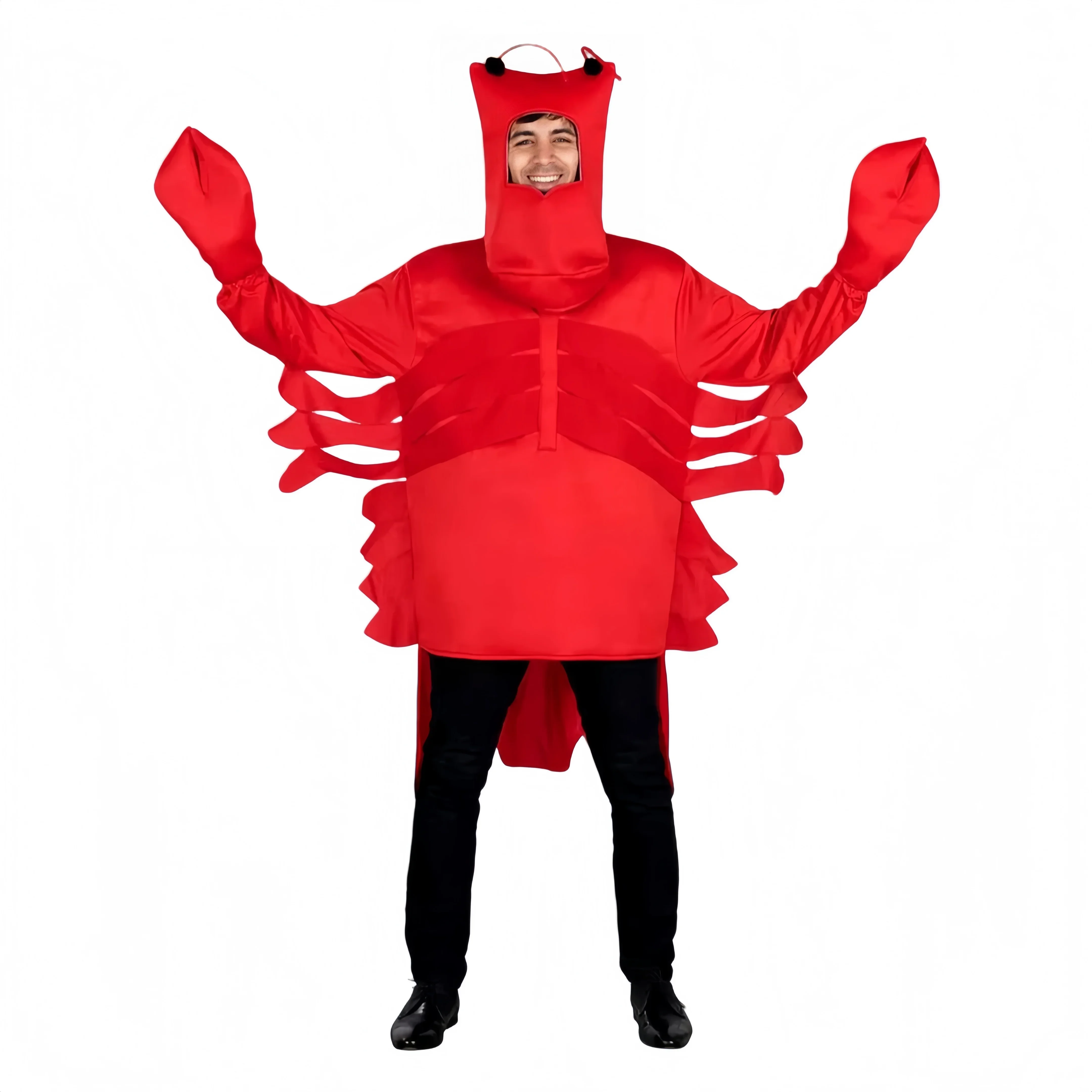

Red Lobster Costume Funny Unisex Monster Sea Animal Stag Halloween Christmas Carniva