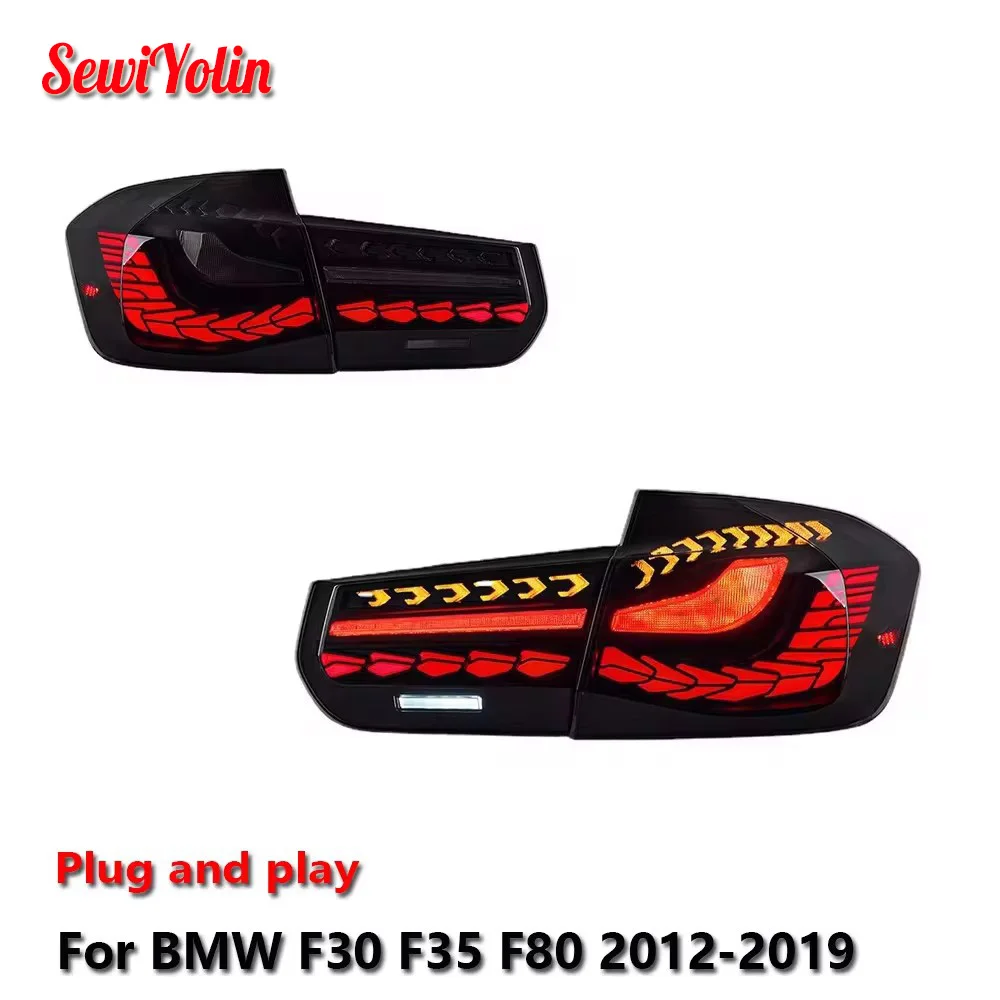 Car LED Tail Light Accessories For BMW F30 F35 F80 2012-2019 Auto Rear Fog DRL Brake Turn Signal Lamp Plug and Play