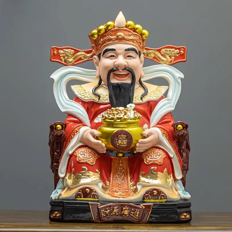 

Ceramic statue ornament Wen God of Wealth is dedicated to household use