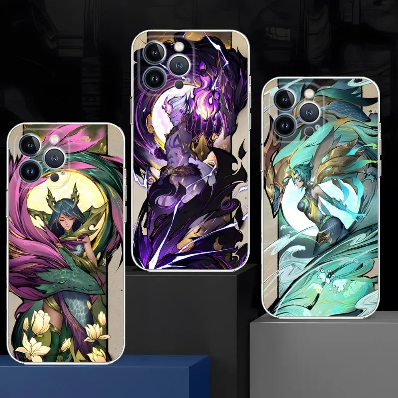 Game League Of L-Legends LOL Phone Case Transparent For Iphone 14Pro 11 12 14 Pro Max Mini 6 6s 7 8 Plus X XR XS SE2020 Shell