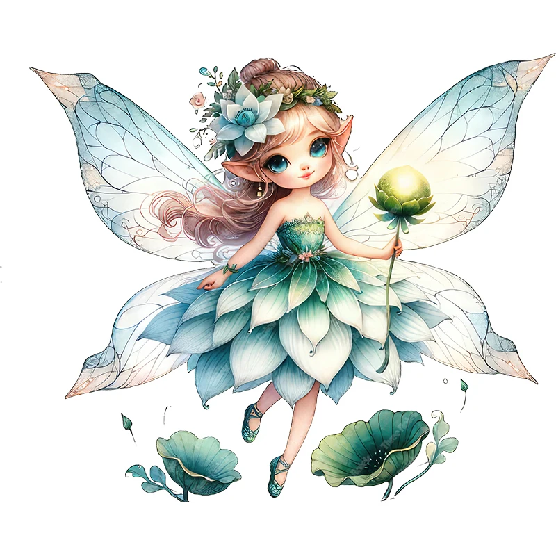 Three Ratels Romantic cartoon flower elf ins style home wall art bedroom sticker car sticker