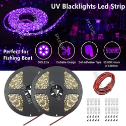 12V 32FT Marine Boat Ultra Violet UV Light LED Lights Strip,Night Fishing Lights,Waterproof for Fishing Boat Pontoon Yacht