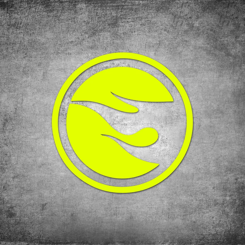 قطعة واحدة من لهب دائري أنيق - مثل الملصق، ملصق رائع لنوافذ السيارة وأجهزة الكمبيوتر المحمولة وحافظات الهاتف وألواح التزلج لإضافة اهتزاز عصري