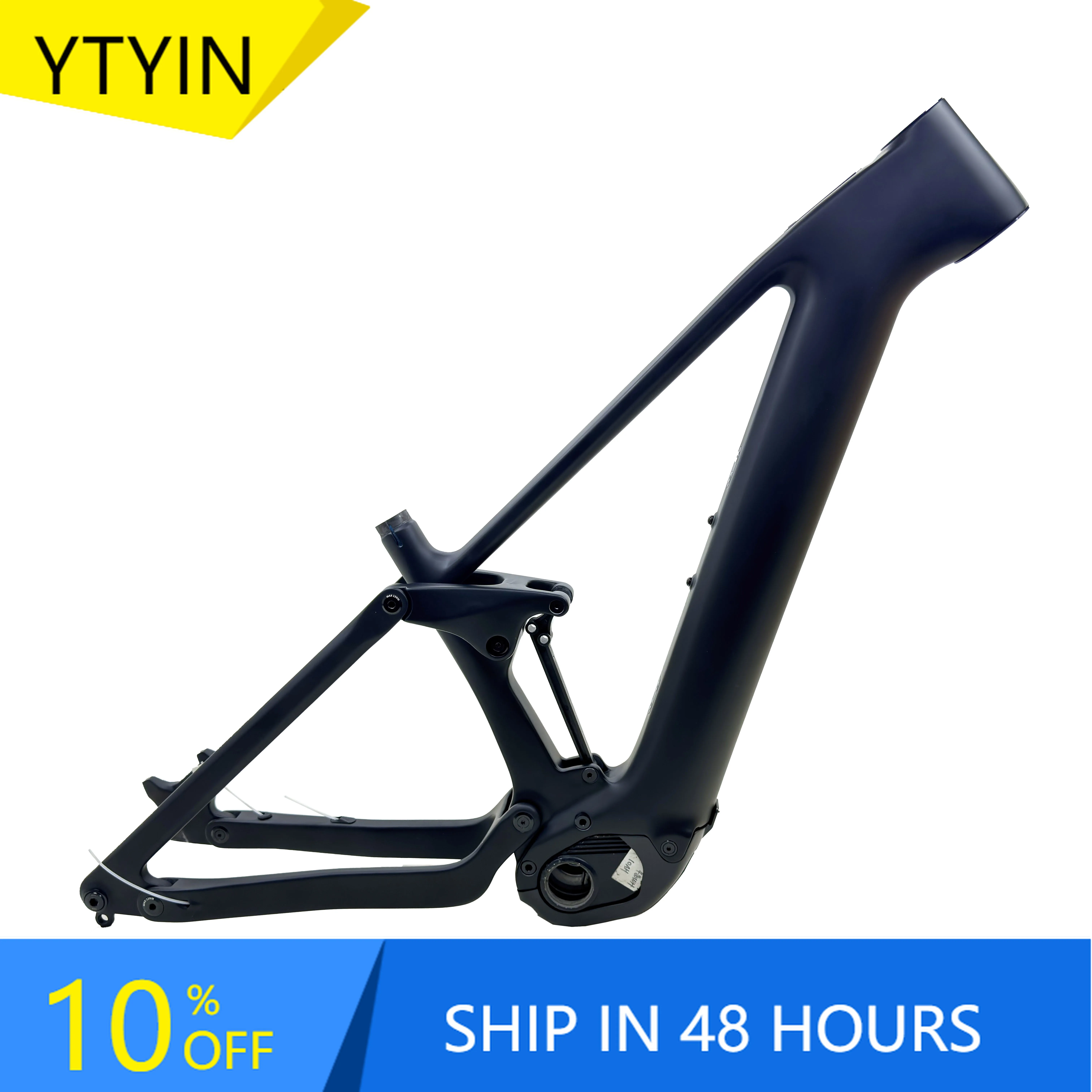 

YTYIN DPC030 2025 Carbon Electric Bike Frame 29inch Full Suspension Mountain Bicycle Frame with Bafang M820 Motor