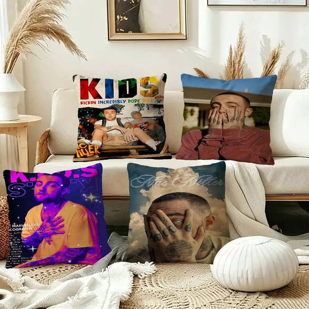 Singer M-Mac Circles Miller Classic Personalized Picture Text Home Decorative Pillows Household Gifts 45x45cm