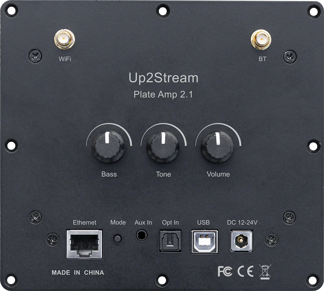 Up2stream Amp 2.1 Bluetooth 5.0 2.1 Channel Power Audio Stereo Subwoofer Amplifier Board 50Wx2+100W Treble Bass Note Tuning AMP