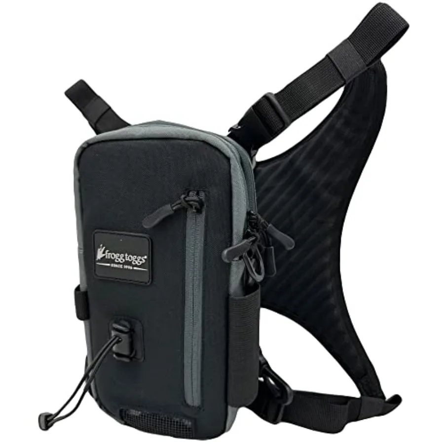 

Hightide Fishing Chest Pack, Easy Hands-Free tackle storage bag with built-in Rod Support