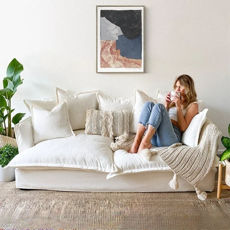 

Designer Flannelette Living Room Sofas Double Seat Couch Chaise Lounges Recliner Sofas Luxury Couch Home Modern home Furniture