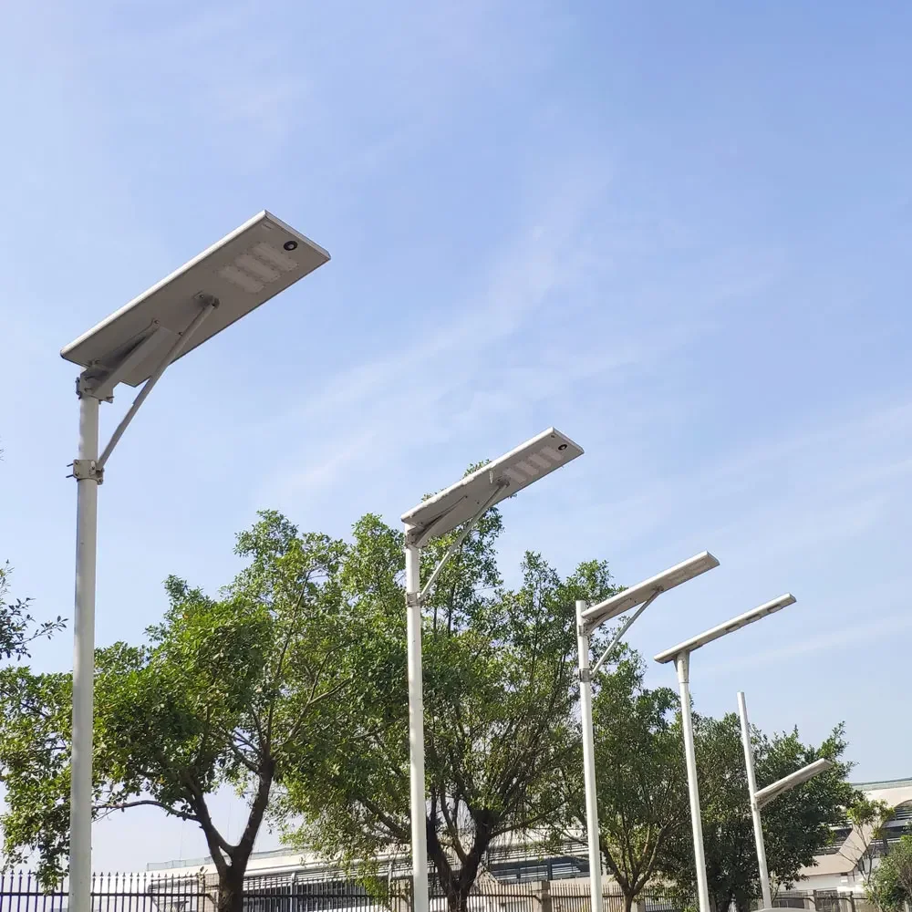 

60w 150w Ufo Hot Sale Integrated Street Lamp Lighting Time In Smart Cities Road Outdoor All In One Led Solar Street Light
