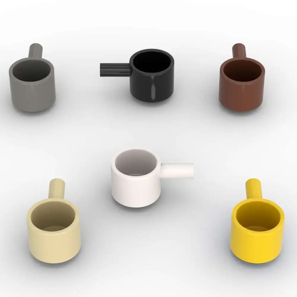 

MOC 10PCS Utensil Saucepan 4529 Building Block Figures Cup And Mug Stacking Replaceable Brick Toy Adults Boys Girls Holiday Gift