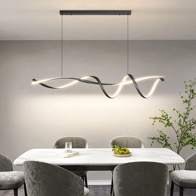 Modern LED Hanging Light para Home Decor, Luminárias pendentes, Lustres para sala de estar, Sala de jantar, Iluminação interior, Vidro