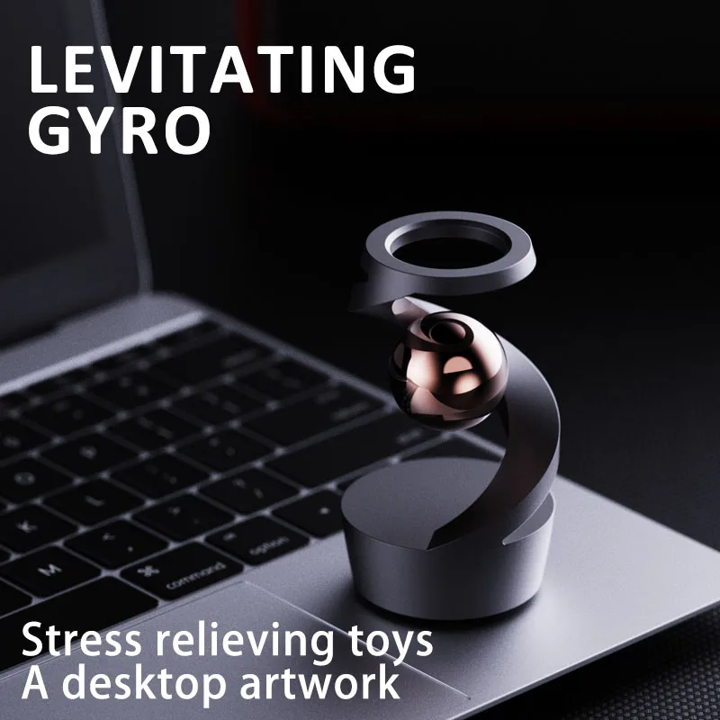 Visual Levitation Spinner - Magnetisch drijvend fidgetspeeltje voor stressverlichting ADHD & angst Cool bureauspeelgoed en EDC-gadget