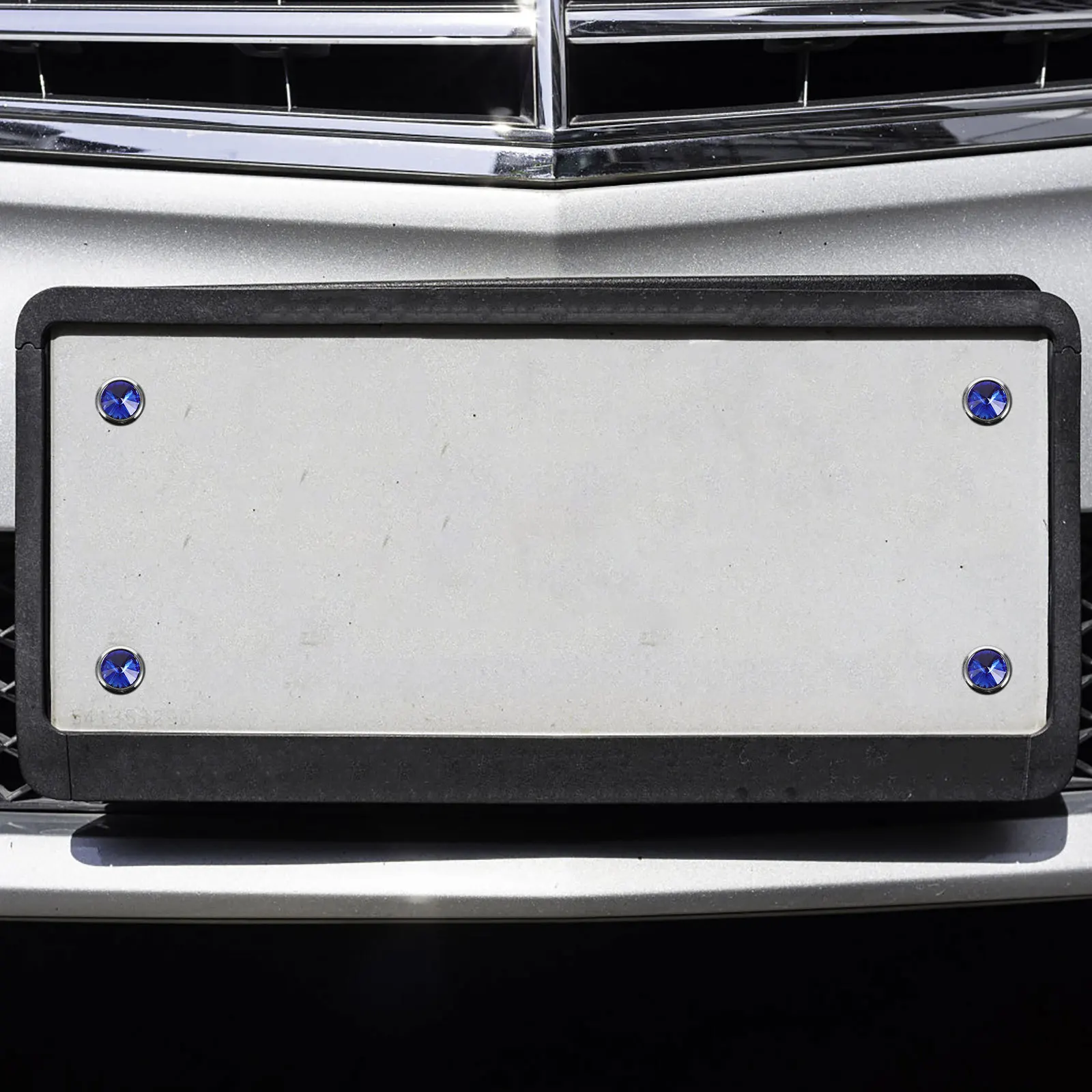 

1Set License Plate Anti-Theft Screw Kit Stainless Steel Rhinestone Cap Car License Plate Fastener Fixing Accessory Mounting