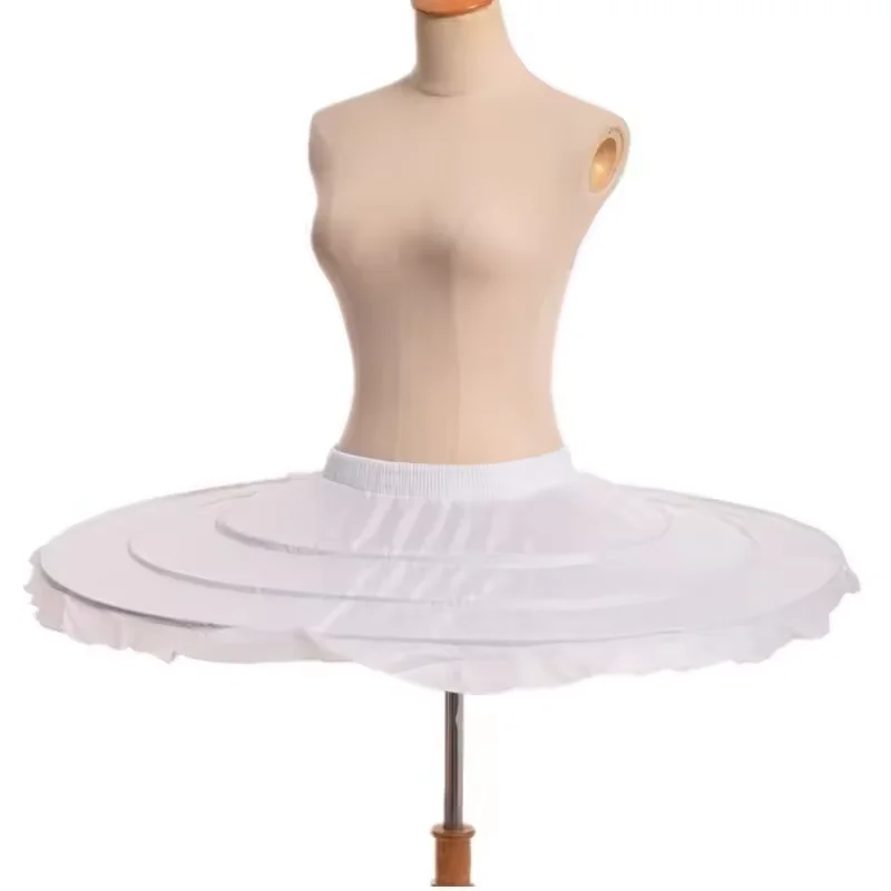 Venta al por mayor vestido de baile enagua de Ballet vestido corto enagua de Cosplay tres huesos enagua hinchada de Lolita Rockabilly crinolina