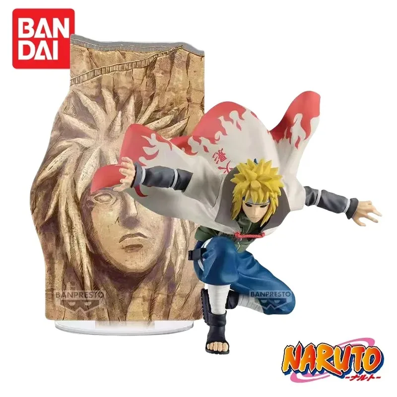 

In Stock Original Bandai Naruto Panel Spectacle The Strongest Warriors Namikaze Minato Anime Figures Model Toys Ornament Gifts