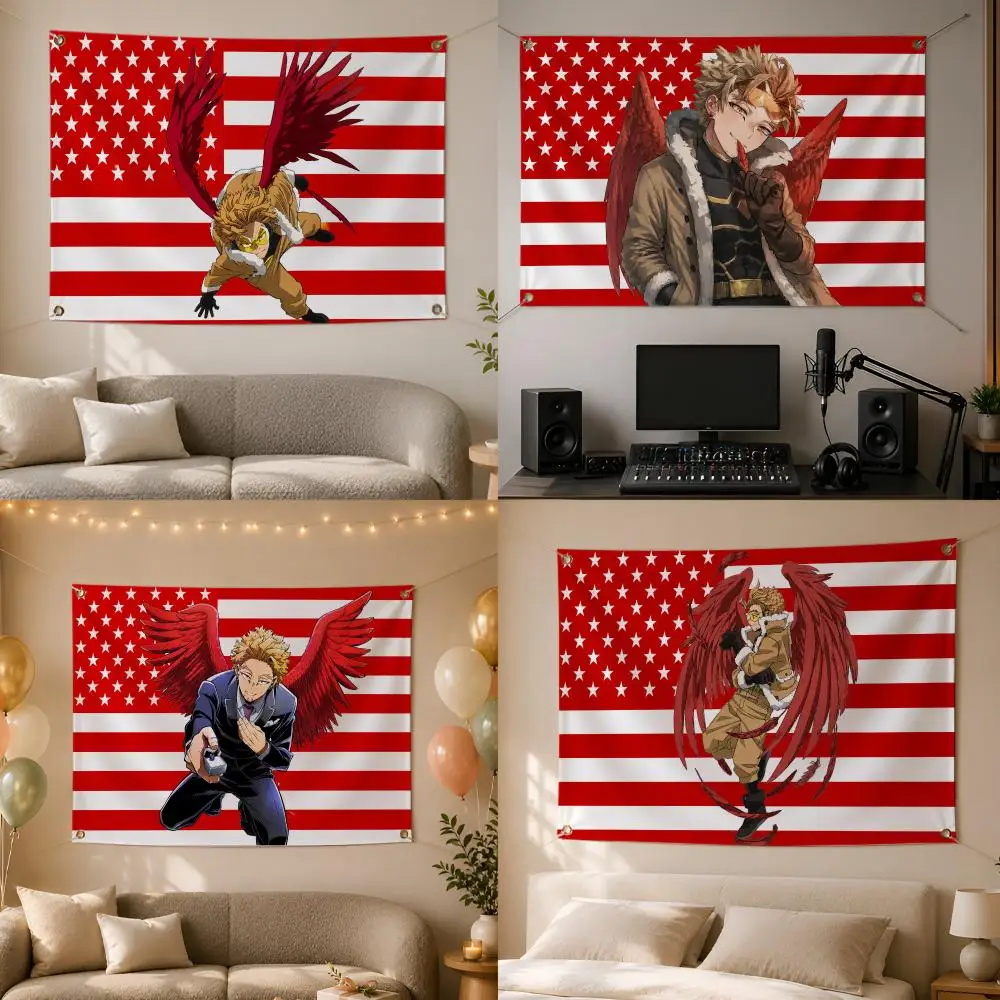 Anime K-Keigo Takami Flags Wall Hanging Flag Banner for Bedroom Dorm Living Room Party Festival Camping Indoor Outdoor Decor