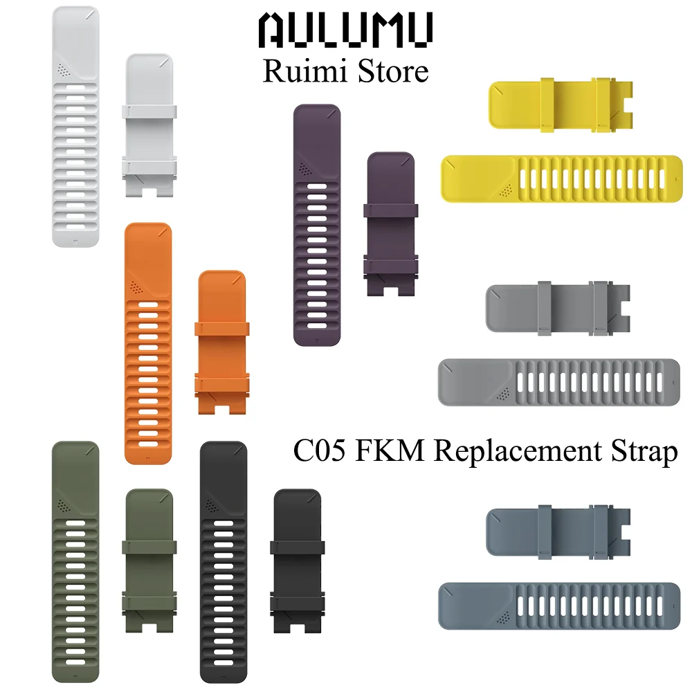 aulumu-c05-fkm製-腕時計用交換ベルト（ベルトのみ、バックルは別売）