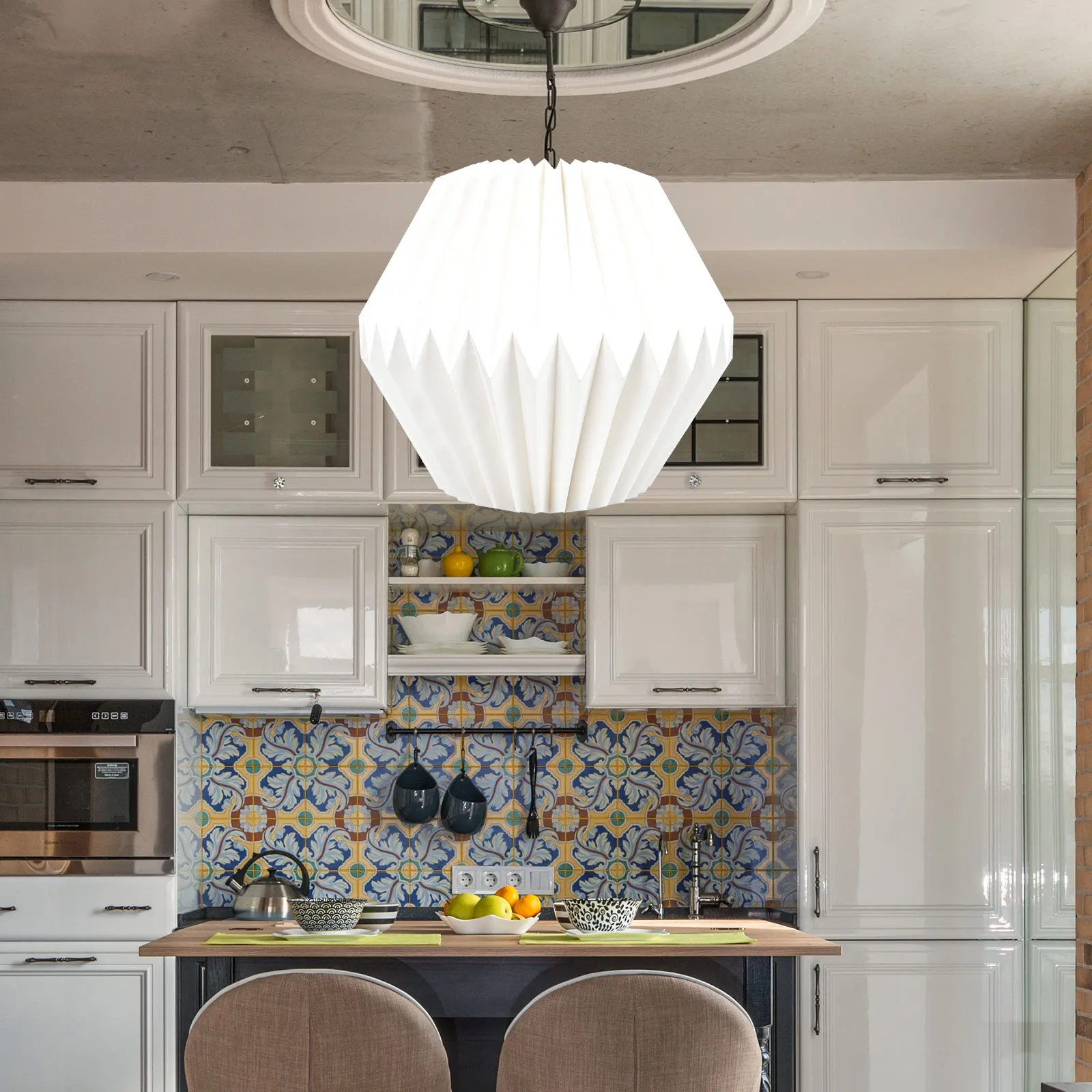 

Foldable Paper Lantern Lampshade Simple Style Decorative Hanging Lamp Cover Ideal for Home Bar Cafe Restaurant Lighting