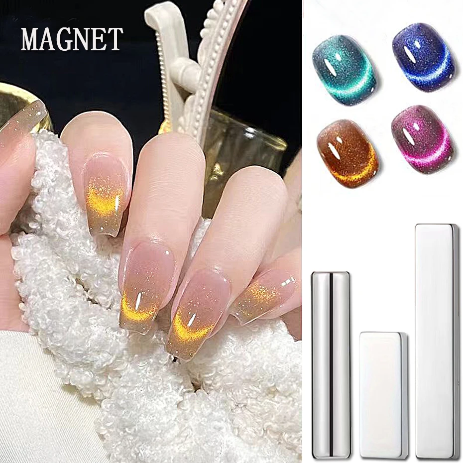 Cat Eyes Magnet Strong Effect for UV Gel Line Strip Magnetic Board Double Head Multi-function Magnetic Pen Nail Decoration Tools