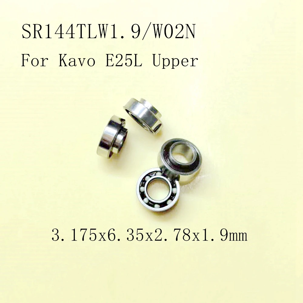 

10pcs ABEC-7 Handpiece Dental Ceramic Bearings SR144TLW1.9/W02N 3.175x6.35x2.78x1.9mm For Kavo Contra Angle Head E25L Upper