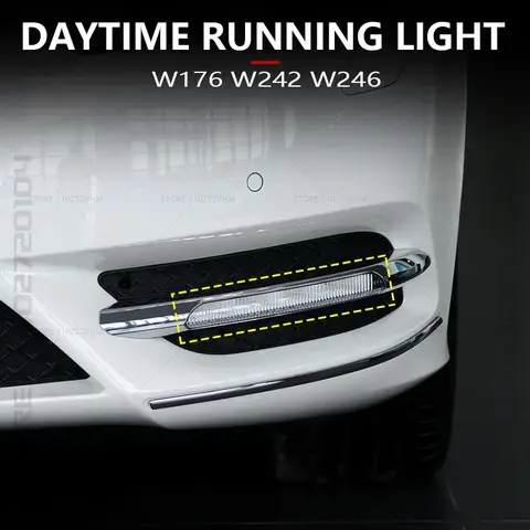 LED 주간 주행등 안개등 2049069100 2049069200, W176 W242 W246 메르세데스 벤츠 A B 클래스 B160 B180 B200 B260