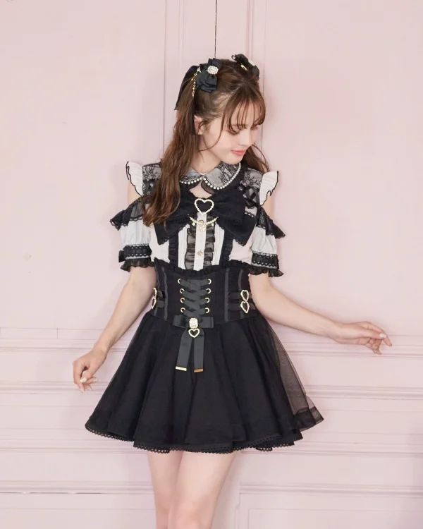 Japanese Style Mine Mass-Produced New High Waist Slimming Bow Mesh Skirt Spring Summer Girl Women's Sweet Short Skirts