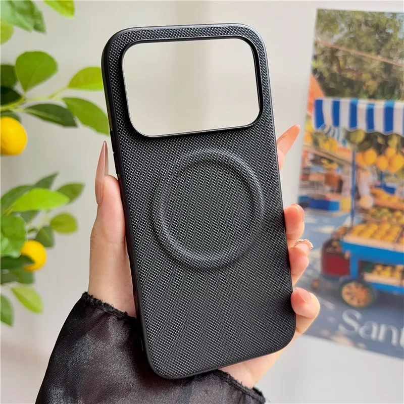 

For Huawei Honor 600 Pro Case Luxury PU leather Matte Magnetic MagSafe Protective Back Cover Case For Honor600 600Pro Shell