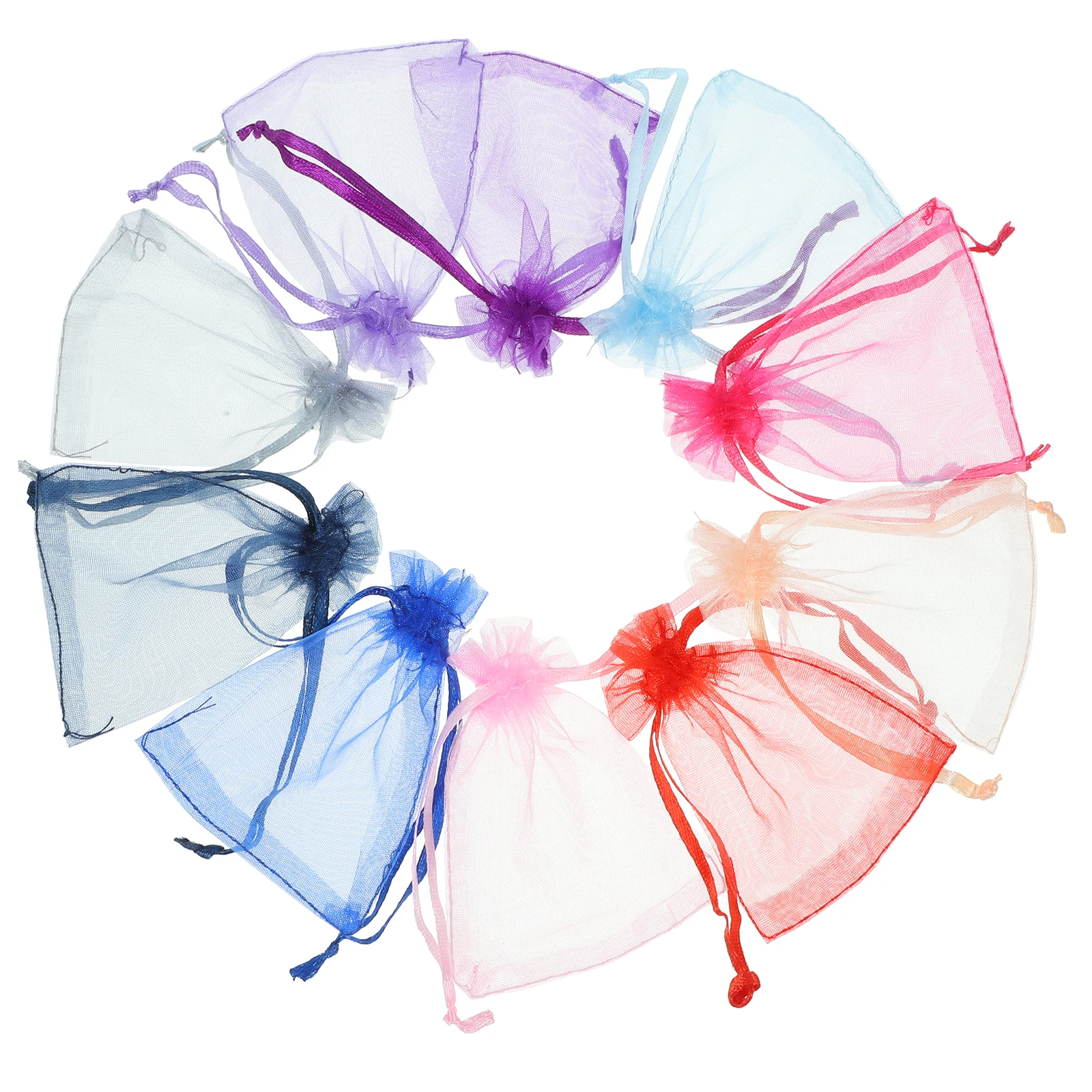 

100 Pcs Mini Mesh Gift Bags 2 7x3 5 Inch Drawstring Pouches for Jewelry Wedding Favors Birthday Party Supplies Reusable Net Bags