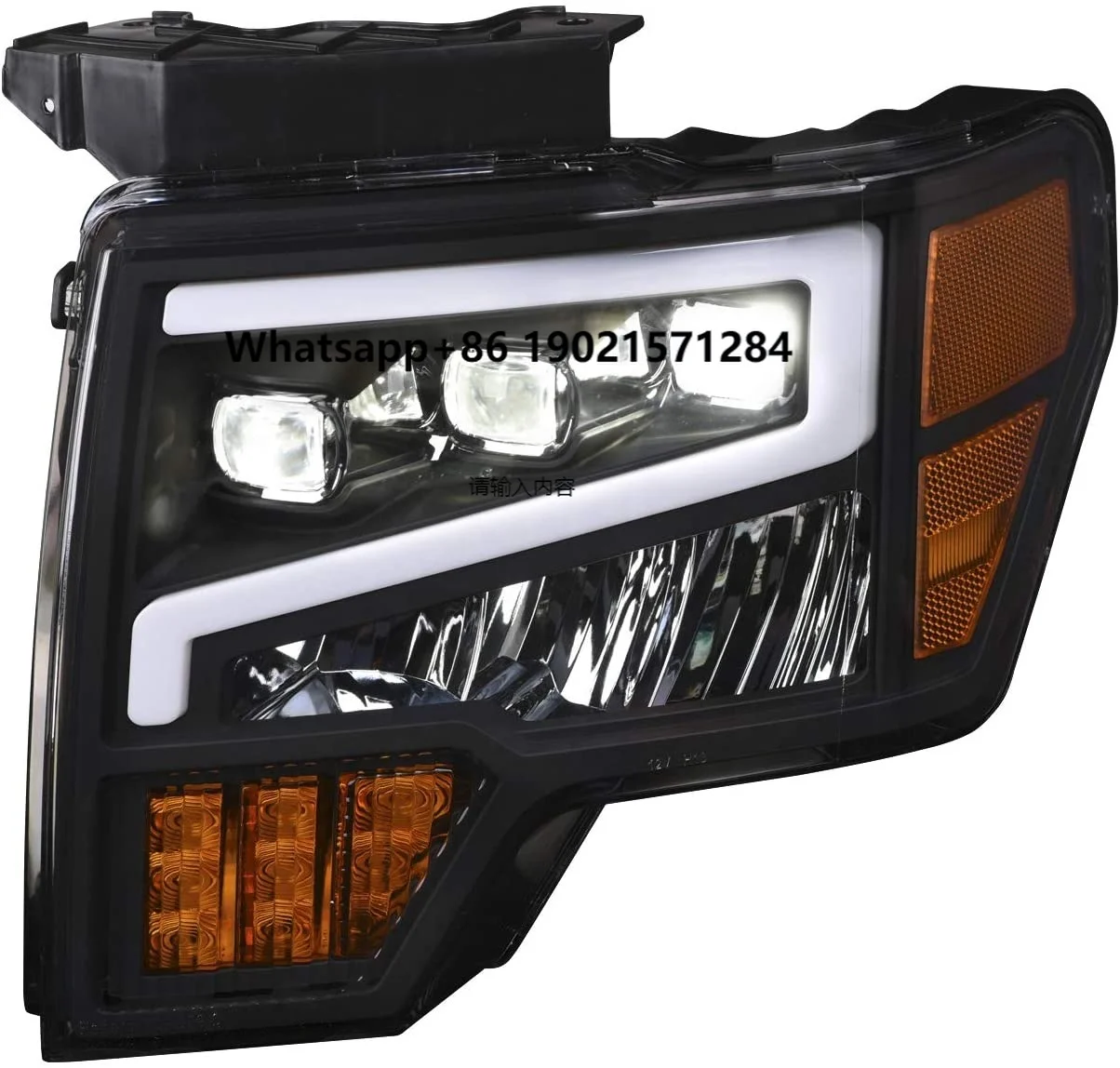 

Auto Lighting Systems for 2009-2014 Ford F150 Full LED HEADLAMP W/Projector BLACK Headlamp Lamp