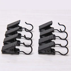 Resistente e durável Janela Cortina Gancho Clips, Casa Janela Acessórios, Ferro sólido Drapery Hook, 10 pcs, 20pcs