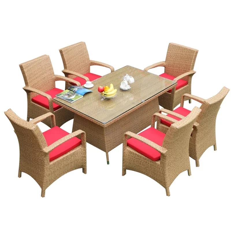 

Chair, backrest, household table, chair, outdoor rattan chair, outdoor dining table, chair combination, waterproof