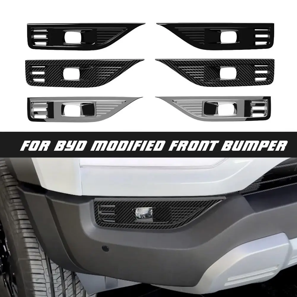 

For BYD Shark 6 2025 Car Styling Front Fog Lamp Cover Trim Garnish Accessories Car Sticker Styling Accessories