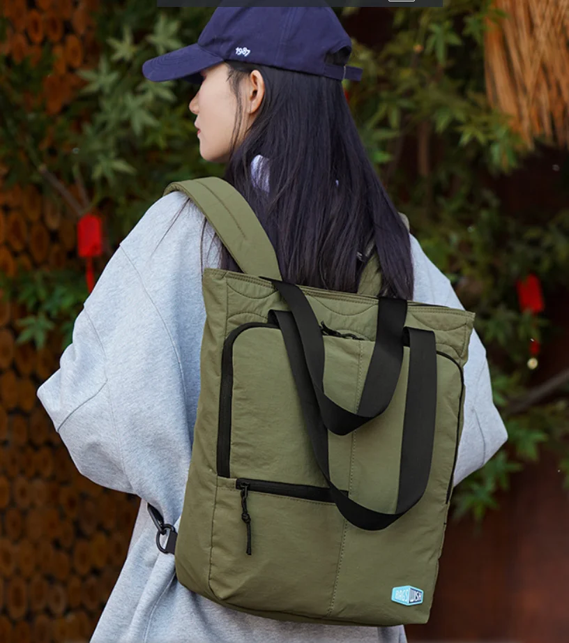 

Light nylon cloth multi-function backpack one shoulder carry large capacity computer storage outdoor commuting backpacks mochila