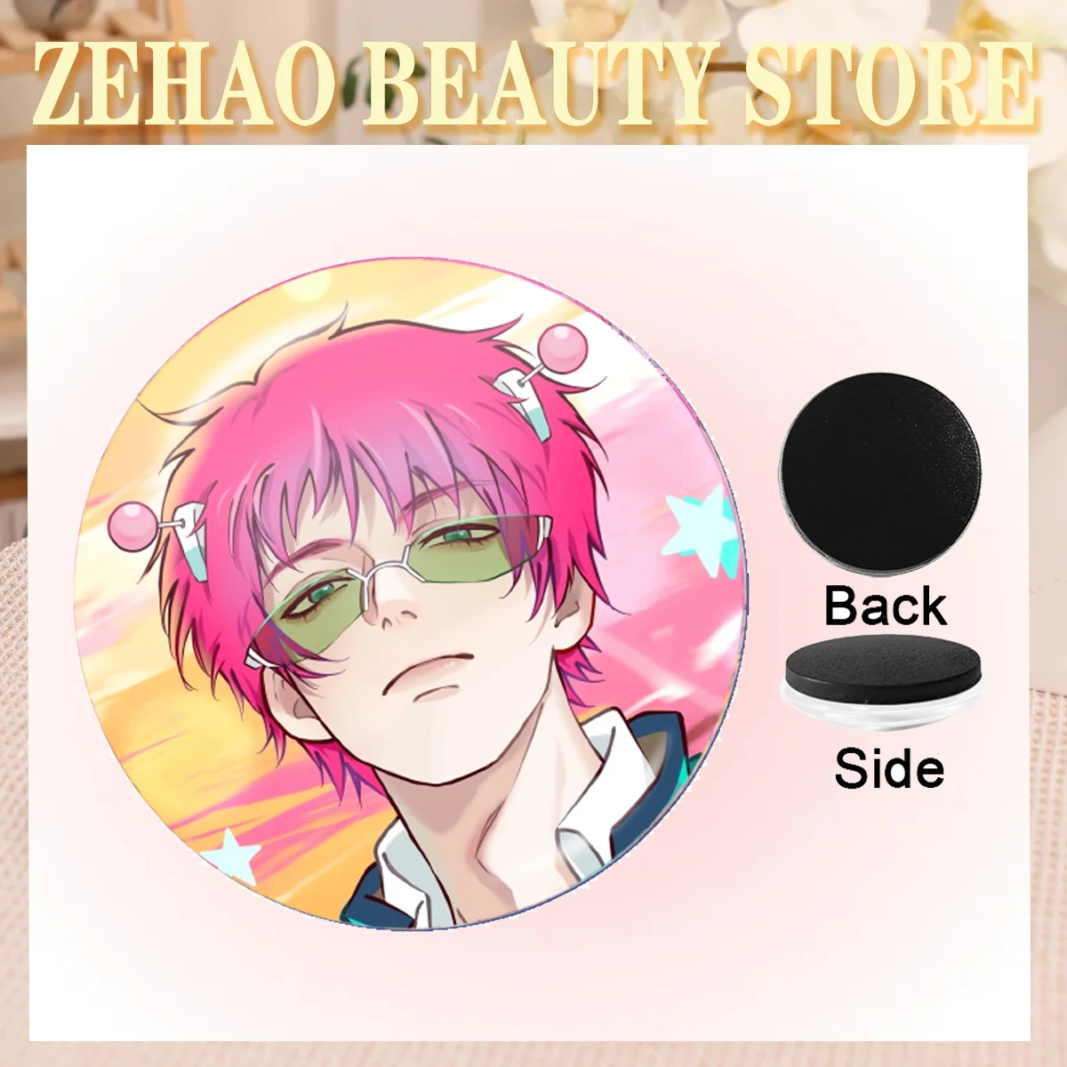 Japanese Comic The Disastrous Life of Saiki K 25MM-50MM Glass Cabochon Refrigerator Decoration Office WhiteboardMagnet