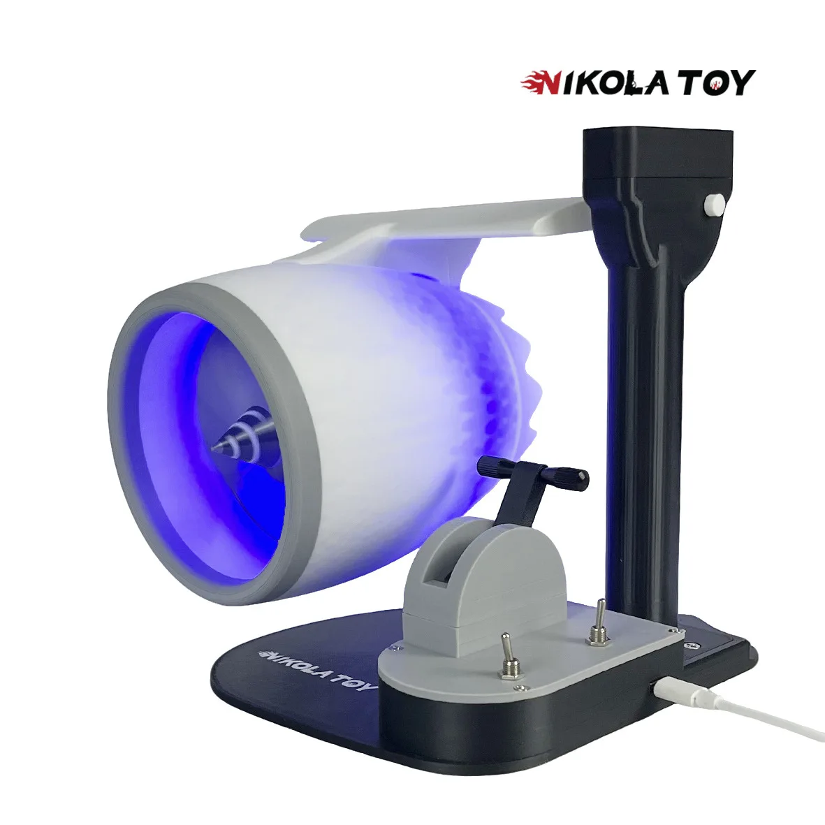 

Fan USB Turbofan Engine Model NIKOLATOY Upgraded Desktop Creative Styling JetFan Toy Includes An Ultrasonic Atomization Device