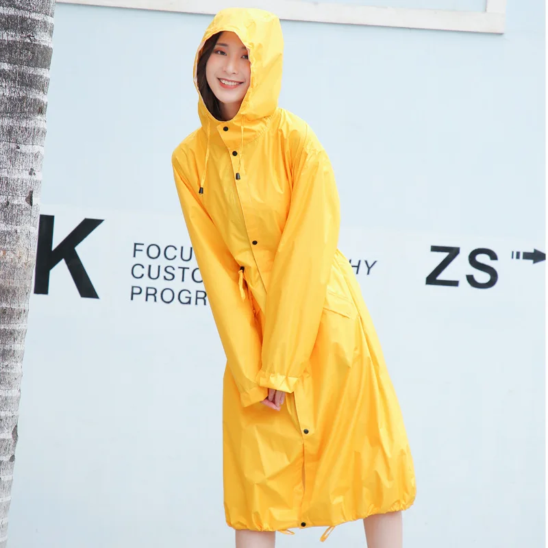 Heavy Rainproof Adult Raincoat for Women Fashionable Long Hiking Waterproof Windbreaker Light and Full Body Poncho for Men