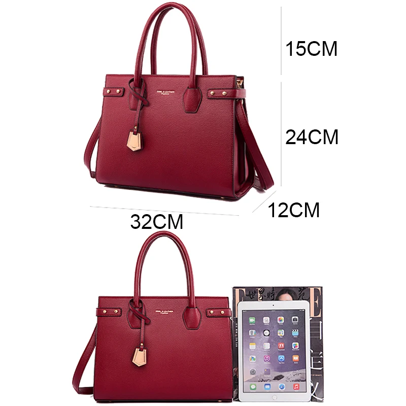 Imagem -02 - Bolsas de Couro Genuíno para Mulheres Bolsa de Ombro Feminina Bolsas Crossbody de Alça Superior Bolsala Casual Luxo Senhoras Marca 2024