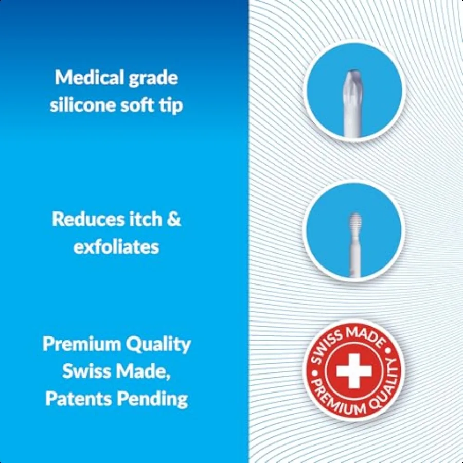 再利用可能な耳掃除キット、耳垢除去ツール、耳管の優しい洗浄、かゆみ緩和、安全な家庭用耳垢除去、再利用可能な効果