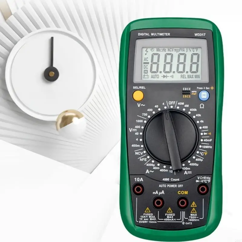 203C متعدد الأغراض الجهد الحالي الرقمي المتعدد صمام ثنائي ثلاثي الصمام NCV-هرتز اختبار الكاشف LCD المتعدد السيارات قبالة عقد