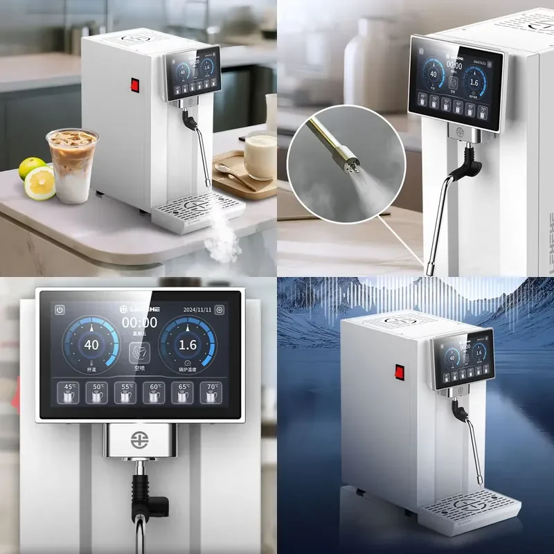 Lehehe Heavy Automatic Smart Electric Stainless Steel 5L 3000W 7-inch LED Touch Screen Coffee Mixer Milk Steamer Frother