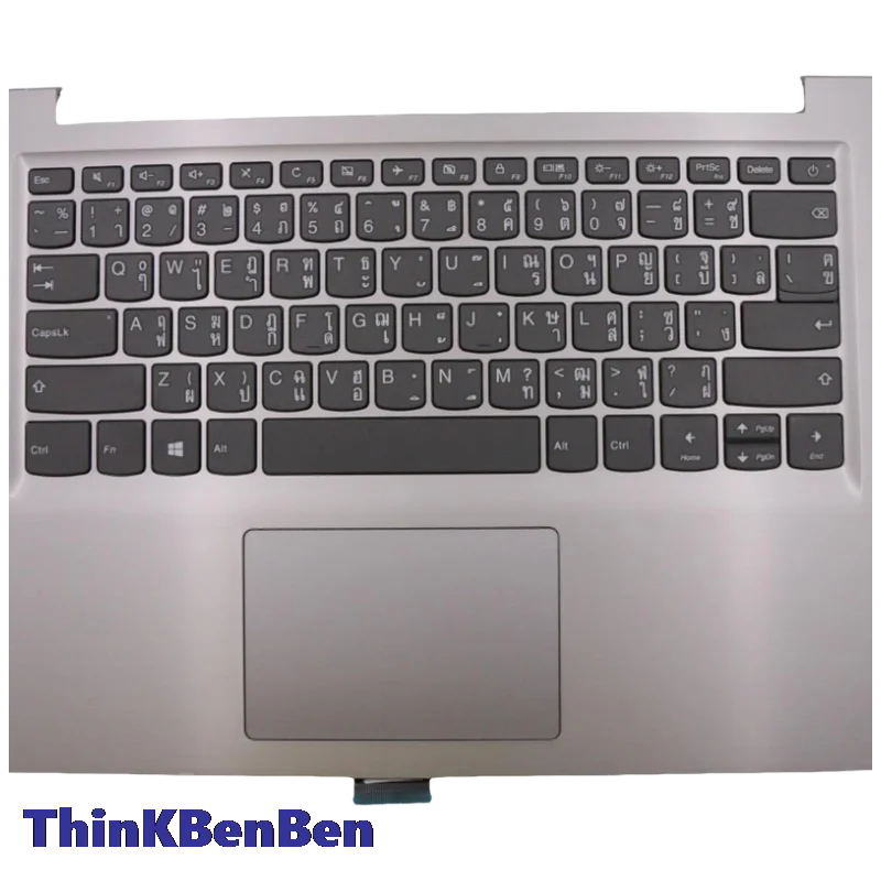 TH Thai Keyboard Grey Upper Case Palmrest Shell Cover For Lenovo S145 14 IWL 14AST 14API 14IGM 14IKB 14IIL 5CB0S17121