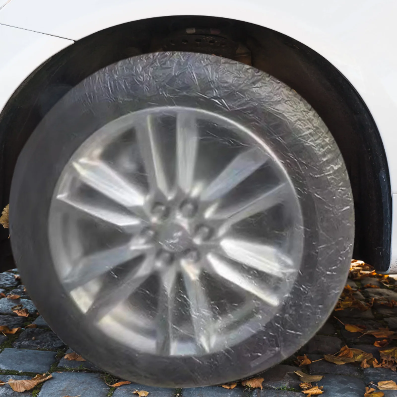 

Universal Tire Covers Wheel Protector Truck Cars Clear Foldable Light Weight Visible Design For Trailer Repairing Replacement