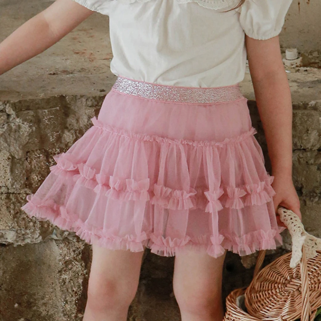 Korean Children's Fashion Half-Skirt Pants for Girls Summer 2026 Stock Available Soft Fabric Girls' Skort Trendy Kids' Clothing