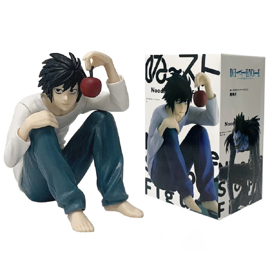 Hot Anime Death Note Figure Light Yagami Noodle Stopper Prize Figure Holding Apple PVC Model Collectible Birthday Christmas Gift view 6