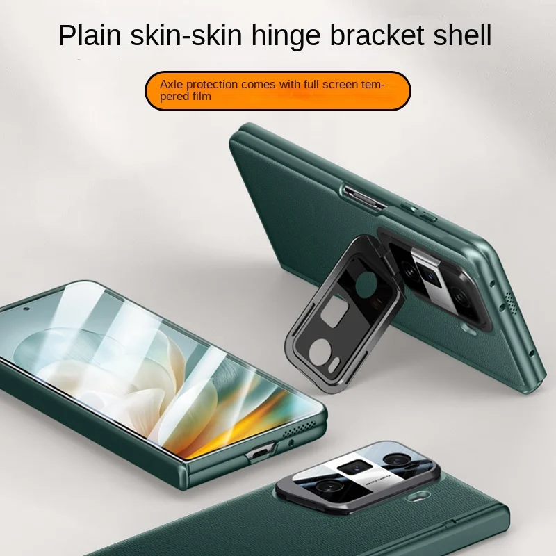 Luxury High End Glass Film Hinge HD screen Protector Back Cover For Honor Magic Vs3 Metal Camera bracket Shockproof Phone Case