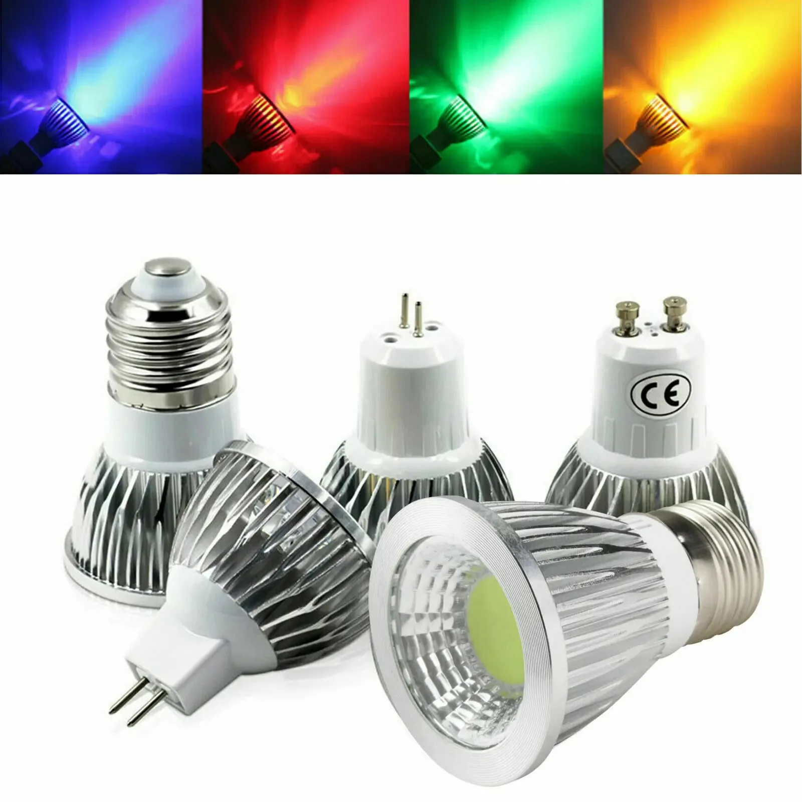 E12 E14 E27 B22 GU10 GU5.3 LED Spotlight Bulb Dimmable COB 6W 9W 12W Energy Saving Ultra Bright Lamp Home Party AC 110V 220V